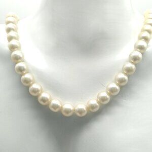 Faux Pearl Single Strand Necklace